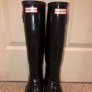 Tall Black Hunter Boots